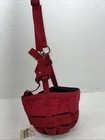 New Tough 1 Red Nylon Grazing Muzzle Halter Large  52-976lh W-42