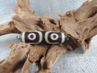 Antique Tibetan 3 Eyes Old Agate Dzi Bead Amulet For Pendant Bracelet Gzi Bead D