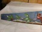 Vintage Hand Painted Hand Saw   Blue red Cardinal Birds