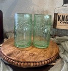 1950 Era Upcycled 10-2-4 Dr  Pepper Bottle Whiskey Glasses   Danville Va
