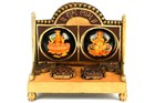 Laxmi Ganesh Yantra Statue With Engraved Both Yantra Energized Blessed
