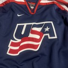 Vintage Nike Team Usa Hockey Jersey Men   s Size Xxl Blue Red Winter Olympics 2002