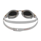 Speedo Fastskin Hyper Elite Mirrored Swimming Goggles  White grey Rose Gold