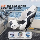 Uimoso Boat Seat Flip-up Seat Bolster Captain Bucket Seat Fishing Pontoon 1 Pc