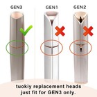 Generation 3 Replacement Heads For Finishing Touch Flawless Facial Hair Remover 