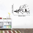 Lnrkai 14 2 X 22in Black Cat On Tree Branches Wall Decor Stickers Nursery Lea   