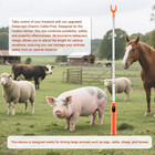 Rechargeable Cattle Prod With Led Light     38 Inch Waterproof Electric Livestock