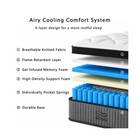 Queen Mattress 12 Inch Hybrid Mattress In A Box  Upgraded Memory Foam Pocket    