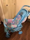Vintage Pastel Watercolor Graco Seville Viral Baby Stroller W  Foot Muff Rare