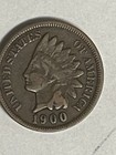 1900 Indian Head Cent Penny Clear Date Liberty Visible Free Shipping