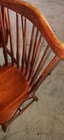 Vtg Windsor Back Slant Spindle Wood Dining Sitting Table Chair Cherry  Classic
