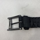 Vtg Men s Black Braided Leather Adjustable Woven Belt Size 38 Italy Brass Buckle