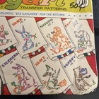 Vintage Vogart Kitchen Animals Repeat Embroidery  painting Transfer Pattern  710