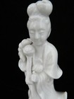 Kwan   Quan Yin   Blanc De Chine   Statue Porcelain Figurine  Aa