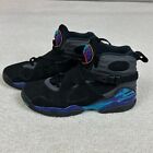 Air Jordan 8 Retro Boys 6y Aqua Black Shoes High Top Youth Nike 305368-025