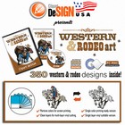 Cowboy Rodeo Horse Clipart-vinyl Cutter Plotter Images-eps Vector Clip Art Cd
