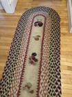 Chandler 4 Corners Laura Megroz Rooster Hook Braided 96x 32 Farmhouse Wool Rug 