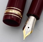  near Mint  Montblanc Meisterstuck 146 Bordeaux Burgundy 18k Fountain Pen M Nib