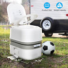 6 34gal Portable Potty Toilet Outdoor Camping Travel Mobile Flush Toilet W paper
