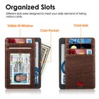 Slim Minimalist Card Wallet Rfid Blocking Pocket Credit Id Card Slots Holder