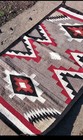 1940 Navajo Wool Rug Horse Blanket Weaving Native American Storm Pattern 