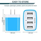 2-pack 4 8a Usb Wall Charger Fast Adapter For Iphone  Samsung Galaxy