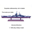 1 1000 Ww2 French Warship Richelieu Battleship Model Diecast Military Collection