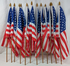 Usa Stick Flag - 12 X 18 Inch - Handheld American Flag - 3-12 Packs  36 Flags 