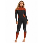 Billabong Synergy 3 2 Wetsuit Womens Black Orange Tribal Print Full Suit S