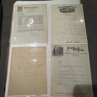 Huge Antique Ephemera Bulk Paper Lot Collection Letterhead Invoice So California