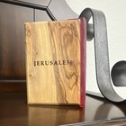 The Holy Bible King James Version Hardcover Illustrated Wood Cover Cross