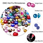 Hotfix Rhinestones Flatback Glass Rhinestone 1440pcs Ss20 4 6-4 8mm Round Gem   