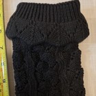 Women s Black Cable Knit Knee High Leg Warmers  Knit  One Size  1 Pair