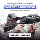 Ballista Bat Reverse T-stock Hunting Crossbow Bundle - Quiver  4x32 Scope   More