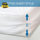 Crib Mattress Protector Waterproof 2 Pack Crib Sheets Fitted Mattress Pad Cover 