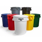 Rubbermaid Commercial Fg261960wht Brute Trash Can Lid  Round  20 Gal Capacity 