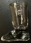 Vintage Clear Pressed Glass Cowboy Boot Shaped Tall 3 25 H Shot Glass