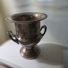 Vintage Leonard Silver Plate Trophy Champagne Ice Bucket Vase Patina 10    Tall