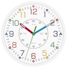 Lumuasky 8 Inch Kids Learning Wall Clock - Silent Non-ticking Educational