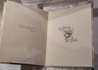 Vtg Wedding Album With Printed Pages And Satin Brocade Cover  Illustrated Poems