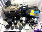 Lot Vintage 4 Camera   Lenses Equipment Sony Nikon Olympus Samsung Tokina Sigma