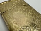 Antique Lm co Engraveable Hashmark Design Gold Filled Vesta Case Match Safe  qnx