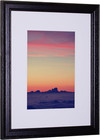 Wiltshire 236  Simple Black Hardwood Picture Frame With Single White Mat - Displ