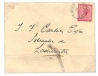 South Africa Natal Qv Cover 1896  estcourt  Cds Ladysmith  samwells-covers q19