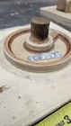 Industrial Vintage Wooden Foundry Mold  Pattern 5  Diameter Leather And Wood 