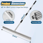 33 4  Large Floor Squeegee For Concrete  Commercial Heavy Duty Silicone Blade Sq