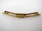 Vintage Tie Collar Bar Clip  Gold Tone Flat Body Excellent Design