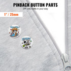 Vevor 1  25mm Button Badge Parts Supplies - 500 Sets For Button Maker Machine  m