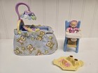 Fisher Price Loving Family Dollhouse Doll Lot Crib Baby Bed Highchair Babies