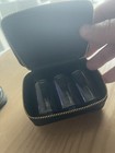 Coach Black Leather Pill Box Case Small Travel Case With Bottles Good Zipper 